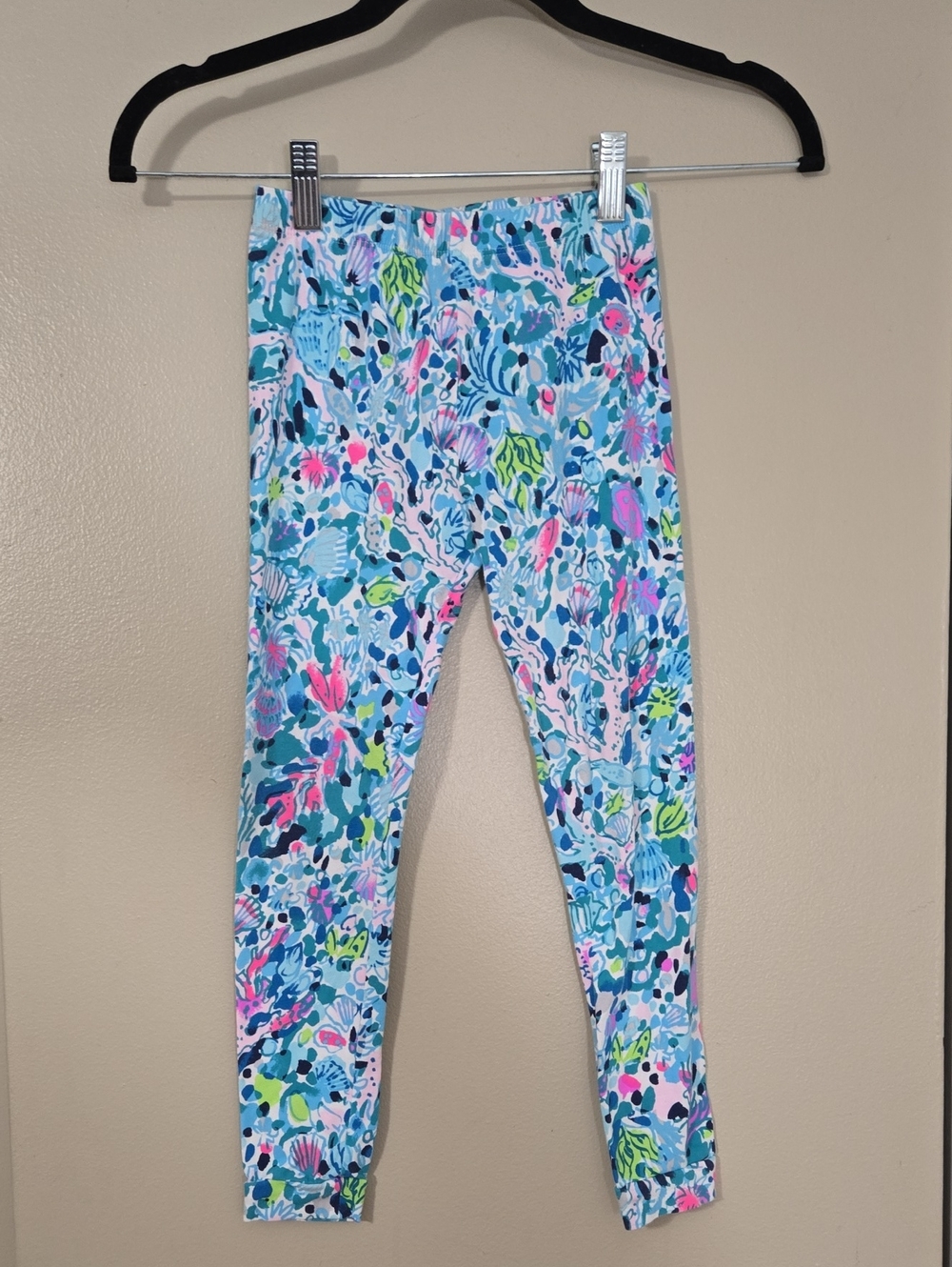 Lilly Pulitzer Girls Floral Print Leggings - Size 6